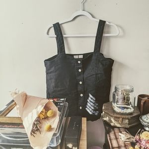 Everlane Linen Button Down Tank